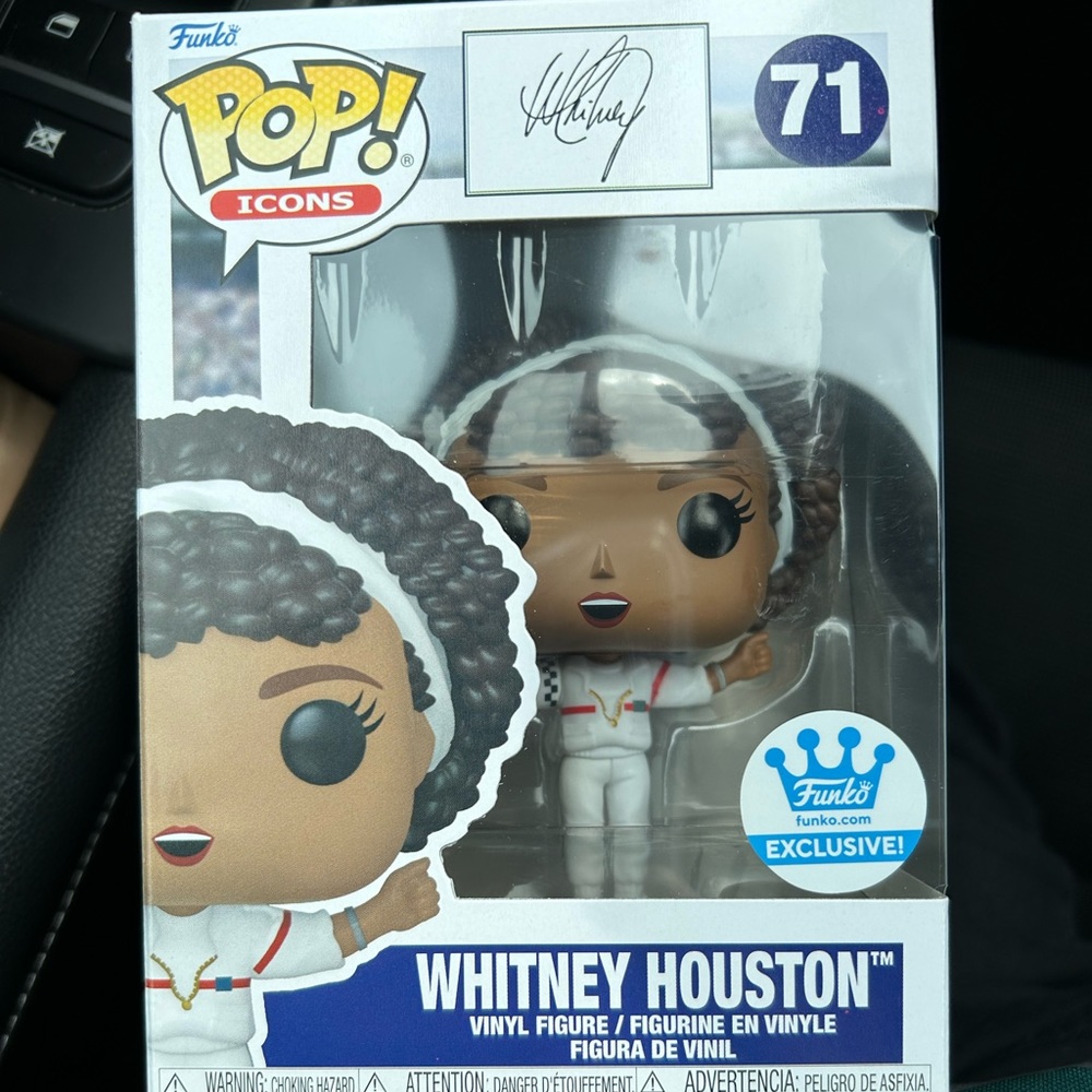 NWT Funko Pop! Icons #71 Whitney Houston Funko Shop Exclusive